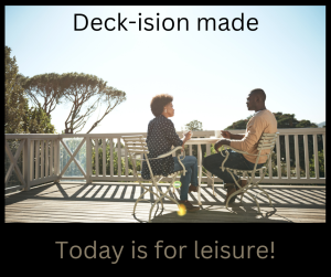 Couple enjoying time on Deck in Tyler, TX
